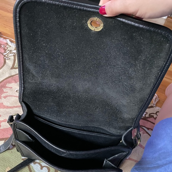 Vintage City Camera Pebbled Grain Leather 9812 Messenger Crossbody 90’s Minty - Picture 5 of 16